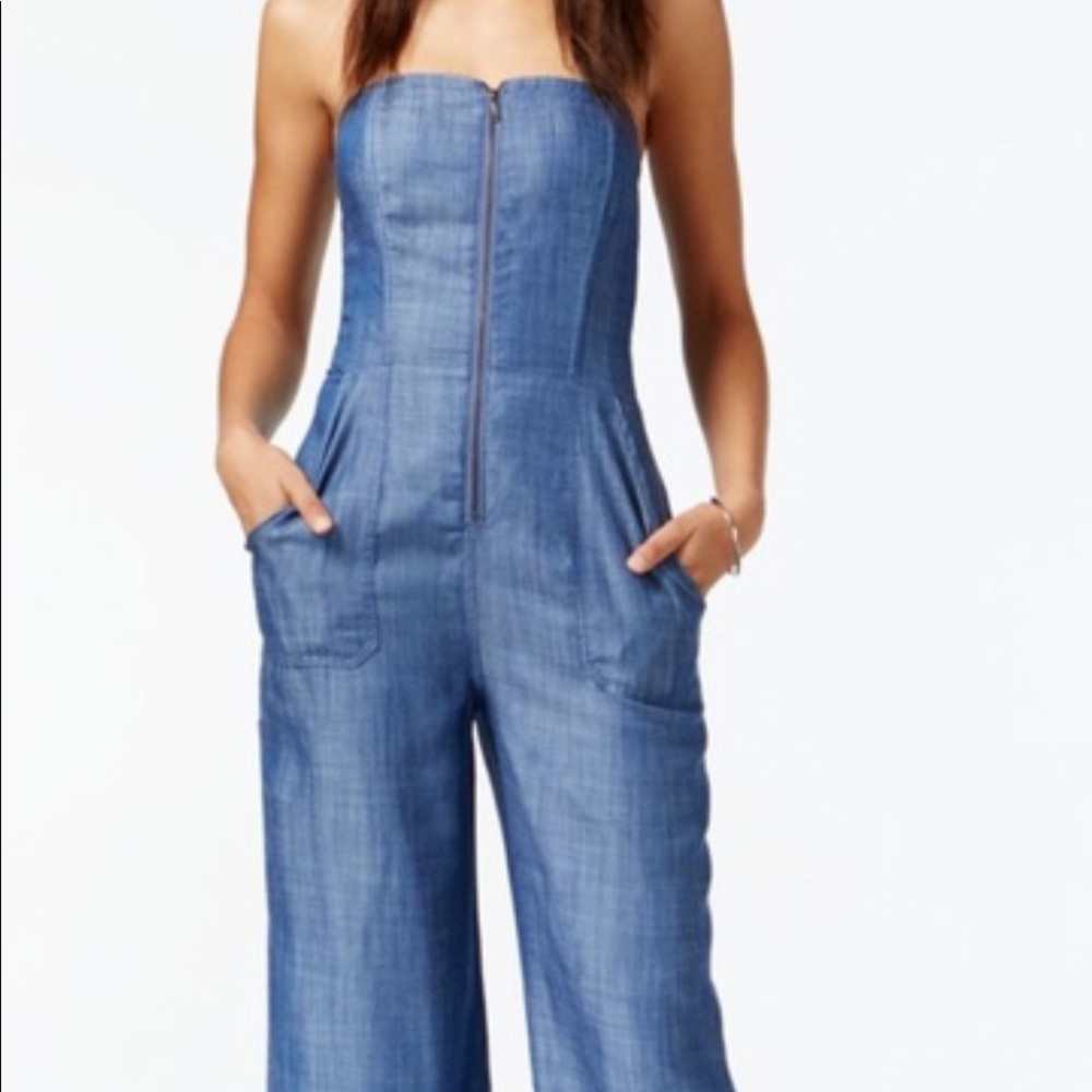 NWT Rachel Roy Denim Jumpsuit
